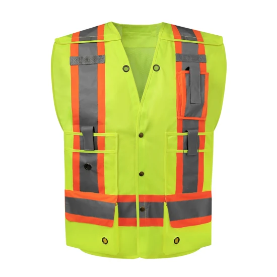 5-Point Breakaway Factory Directly Provide Multi Pockets Reflective Safety Vest